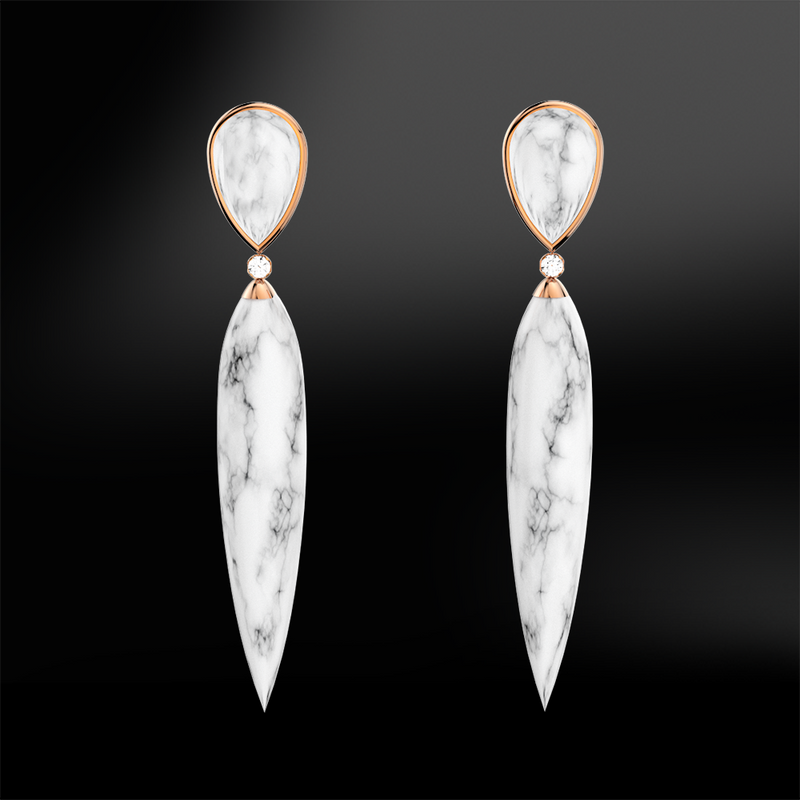 MARBLE - DIAMOND Earrings