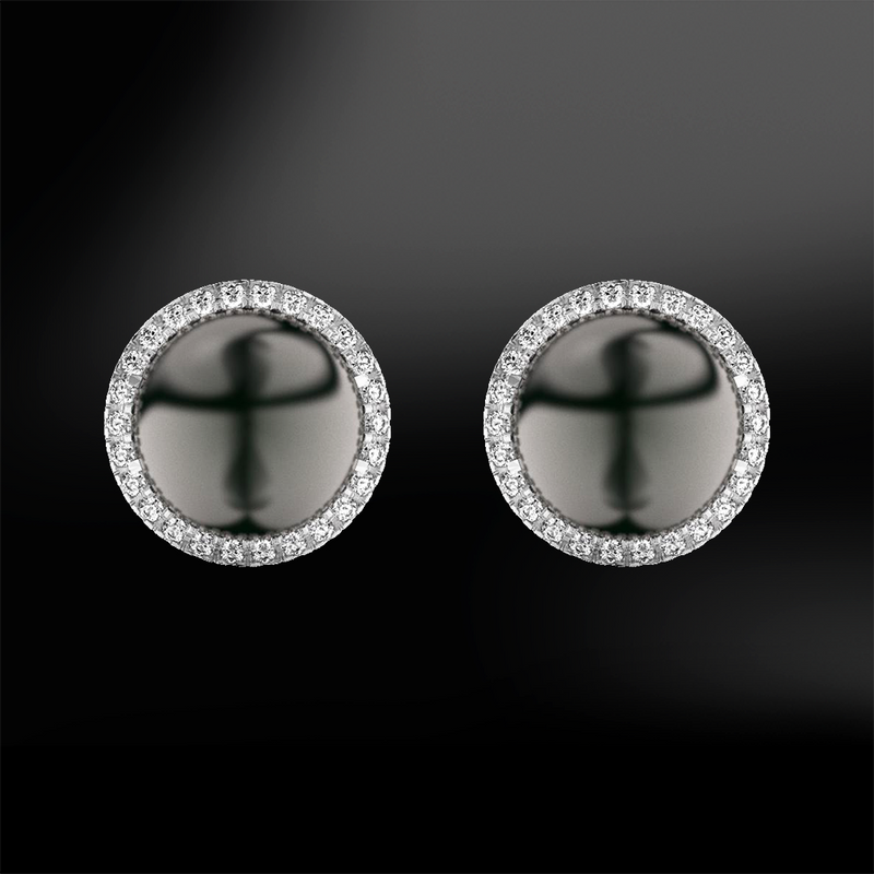 grey pearl diamonds engagement art deco wedding gold earrings june birthstone 
