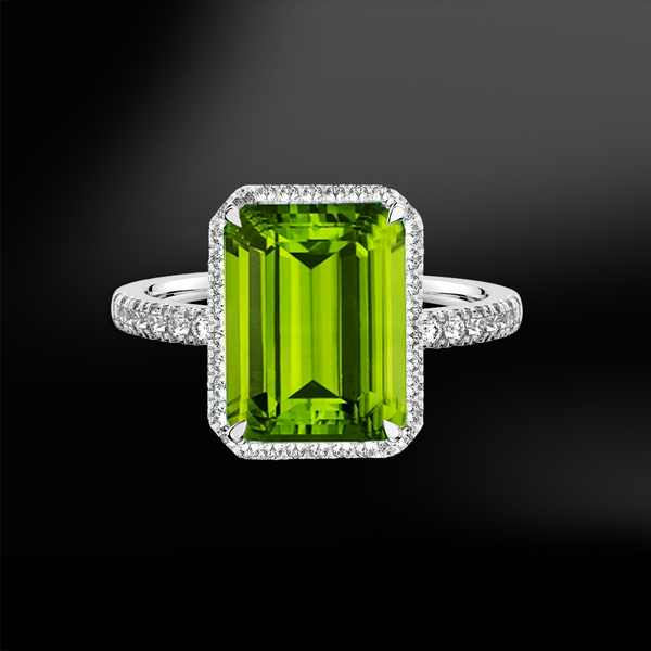PERIDOT - DIAMOND Ring