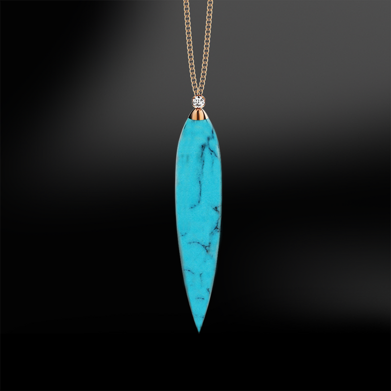 TURQUOISE DIAMOND Pendant
