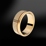 TEXTURED Grain gold  Ring