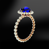 SAPPHIRE & PEARL Ring